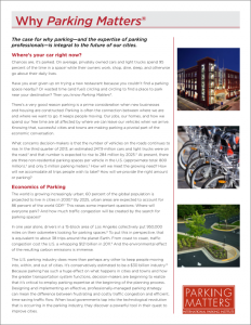 Why Parking Matters - 2015 White Paper