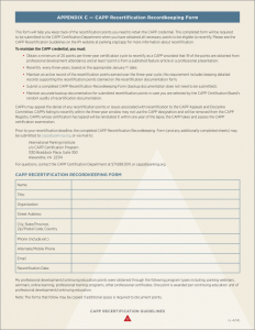 CAPP_Recertification_Recordkeeping_Form