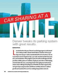 TPP-2013-11-Car Sharing at a Mile High