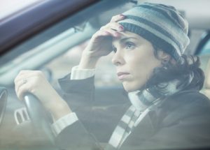 Woman driving